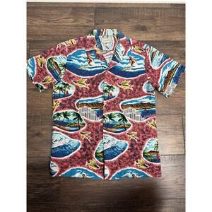 1992 Vintage Kalaheo Hawaiian Button Up Shirt Shirt Sleeve Sz S/M